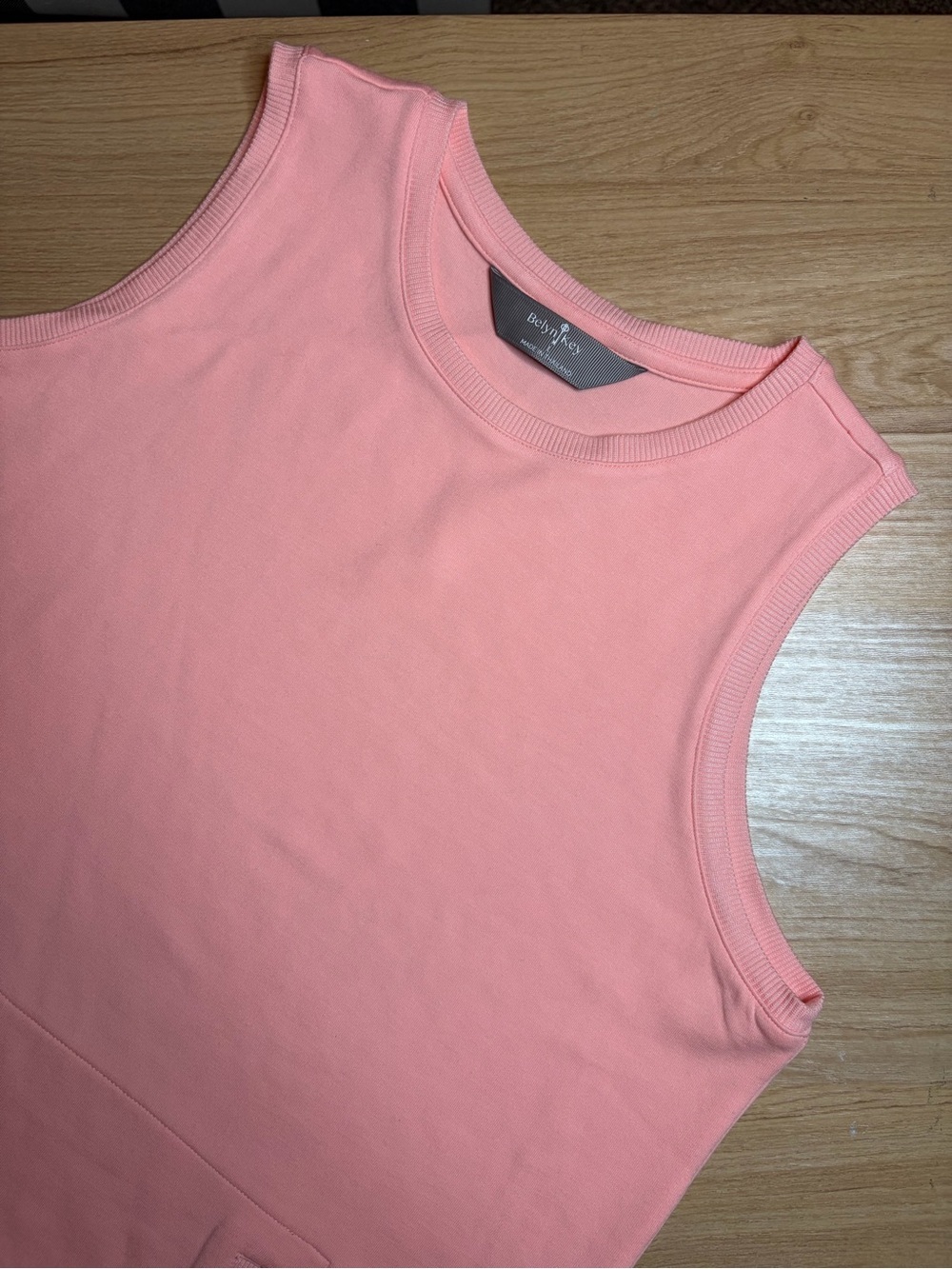 Belyn Key Bliss Knit Kanga Sleeveless Top in Conch Shell size Large